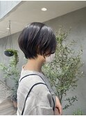 大人ショート/ハンサムショート/前髪なし/くびれショート
