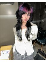 アリー(ally) シャギーウルフカットロングウルフ中性ウルフレイヤーカット