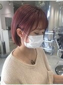 ミニボブ/ショートボブ/ピンクラベンダー/ボブ@20代/30代