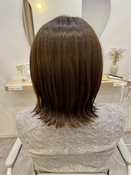 ヌー 一宮(nuu) ベージュカラー×外ハネ