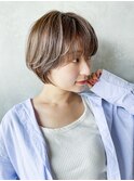 美髪ショートくびれヘア_48595