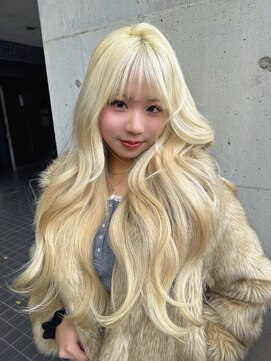 ラ キング(LA KING) ウルフカットイメチェンホワイトブロンド外ショートウルフボブ