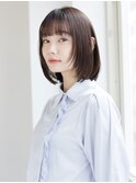 【中野葵穂】顔周りレイヤー ボブ 透明感カラー 髪質改善