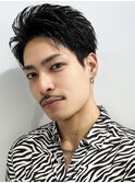 黒髪ビジネスリバースショートツーブロック
