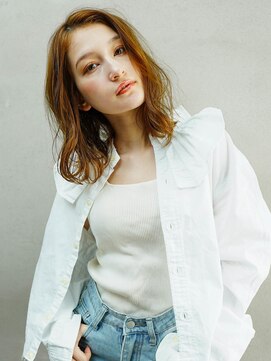 前髪パーマ/ブリーチ/グレーベージュ/髪質改善/TOKIO/20代/30代