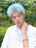 ブルーシルバースパイキーショート