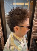 ショートウルフツイストピンパーマ