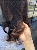自然光で綺麗に映えるラベンダーブラウンカラー