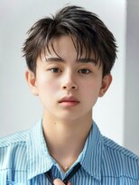 オーシャントーキョー サニー 原宿(OCEAN TOKYO Sunny)&nbsp;フェザーパーマセンターパートニュアンスパーマ韓国マッシュ黒髪