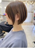 20代~50代☆くびれショートレイヤーカット前髪あり髪質改善