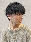 モテ髪◎秋の爽やかメンズ！マッシュ黒髪無造作スパイラル20代