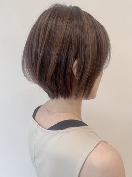 セイドット リー(Say. Ree) say.ボブひし形ショートダークレッドコーラルオレンジベージュ