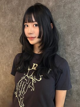 チル 福井駅前店(Chill) 福井韓国風レイヤーカットハッシュカット黒髪姫カット学生