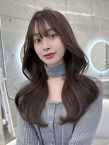 フォンズ(FONS)&nbsp;透明感ショコラカラー/韓国くびれヘア/巻き髪/赤味なしカラー