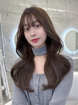 フォンズ(FONS) 透明感ショコラカラー/韓国くびれヘア/巻き髪/赤味なしカラー
