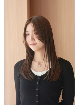 オン キャナルシティ博多前店(on) 吉井/髪質改善セミロングスタイル/オレンジブラウン/20代30代