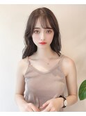 顔周り/小顔/レイヤー/髪質改善/韓国風巻き/ミルクティー/札幌