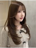 【ナチュラルレイヤー】オリーブグレー　暗めカラー