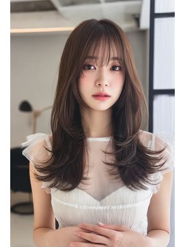 ケシキ 表参道 原宿(kesiki.) レイヤーカット/顔周り/前髪カット/ストレート