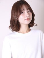 ヨファヘアー 岡本店(YOFA hair)&nbsp;大人ガーリー20代30代40代似合わせカットミディアムレイヤー0101
