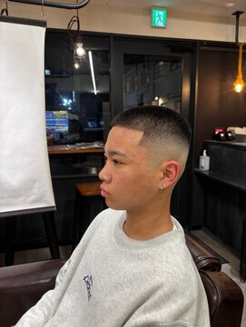 クフィア メンズヘアー カンポ 難波店(CUFFIA MEN'S HAIR CAMPO) スペインカールフェードカットスパイラルパーマフェード