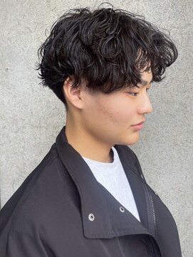 ラギッド 大野城店(RUGGED) 波巻きパーマ ツーブロックマッシュ ナチュラルパーマ
