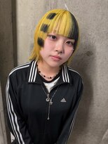 アジリ(agili) デザインカラー/ボーダーカラー/個性派/ウルフカット/姫カット
