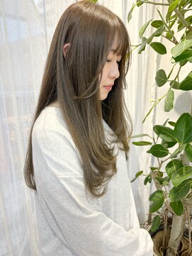 ミント(mint) ☆オリーブベージュ☆ブリーチなしダブルカラー☆