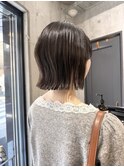 酸性ストレート/縮毛矯正/ボブ/ミディアム/切りっぱなし/横浜