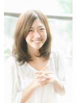 大人可愛いナチュラルセミディ