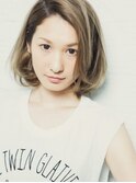 アップバングナチュラルボブ