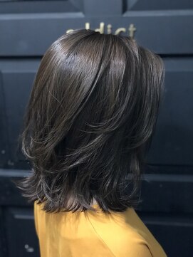 アリュウル 表参道(ALLURE) Allure 【千葉英樹】 グレージュ × 切りっぱなし × ハイライト