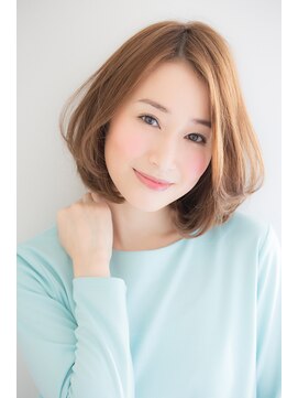ラフ フロム ガーデン(Laf from GARDEN) 加藤貴大40代人気の大人可愛いひし形ツヤ感ボブスタイル