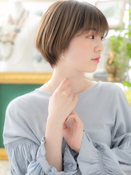 カバーヘア ブリス 大宮西口(COVER HAIR bliss) くすみカラーシースルーバング前下がりボブb大宮20代30代40代