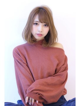 オーロ 宝塚店(ORO) 20代30代40代透明感マロンベージュニュアンスカラーAラインボブ