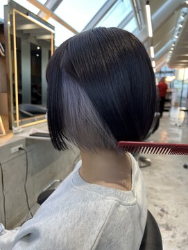 ロンド 表参道店(Lond) 【Lond表参道倉崎涼】インナーカラーとボブヘアメルティーカラー