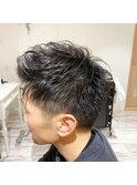ツーブロックショート