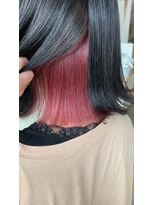 クレヴィア ヘア ビューティー(crevia hair beauty) 《人気上昇中インナーピンク♪》+外ハネスタイル◎