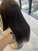 ロンドルーチェ 心斎橋(Lond luce)&nbsp;ダークアッシュ/ミディアムレイヤーカット［髪質改善/縮毛矯正］