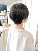 福山市美容室Caary人気美シルエットコンパクト丸みショート