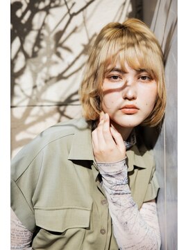 イーストハムヘッドショップ(EAST HAM head shop) ナチュラルボブ×透明感ブロンド