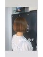 ヘアメイクレコリア(Hair Make RECOLIA)&nbsp;色素改善カラーにパツっとボブが可愛い