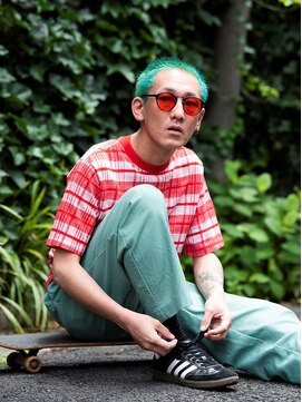 リブロ 三軒茶屋(LIBRO) ストリート×グリーンヘア