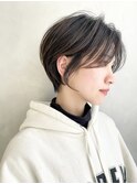 大人可愛い20代30代40代50代小顔ショートボブ丸みショートくびれ