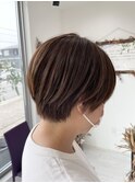 長め刈り上げショート