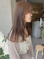 ヘアー アイス ルーチェ(HAIR ICI LUCE) ブリーチなしダブルカラー ウォームベージュ /落合