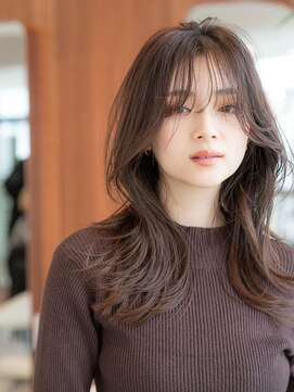 ハバナ 渋谷(HAVANA) 20代30代大人かわいい/レイヤーロング/グレーベージュ/前髪/小顔