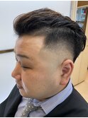 スキンフェード×バックスタイル