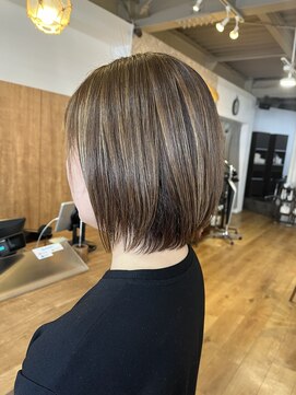 バイエイト 野並店(By Eight) ハイライト×グレーベージュ