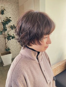 トップヘアー スパアンドリラクゼーション 安城(spa&relaxation) ナチュラルショートウルフパーマ